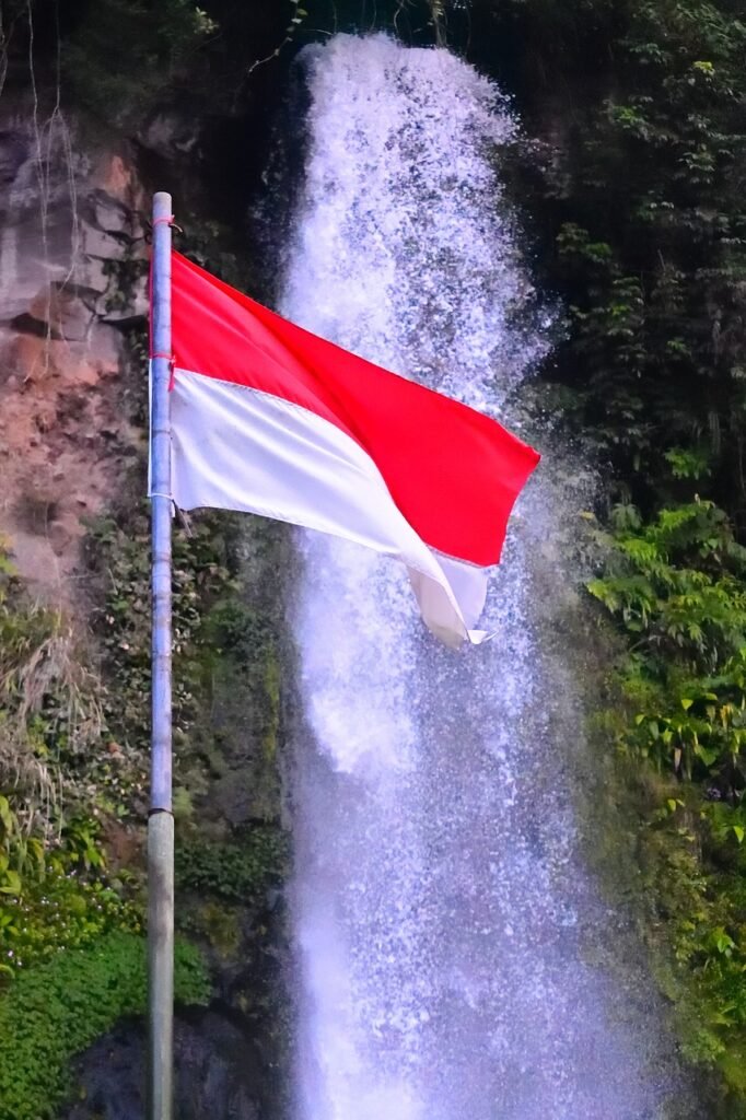 indonesia, national, flag, asia, country, nature, outdoor, patriotism, patriotic, tropical, landscape, waterfall, relax, relaxation, water, indonesia, indonesia, indonesia, indonesia, indonesia